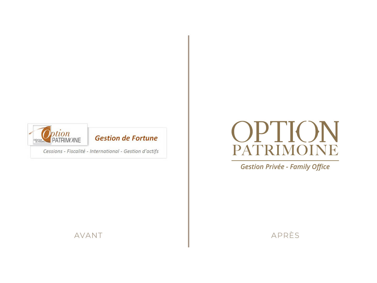 Novo identité de la marque pour Option Patrimoine