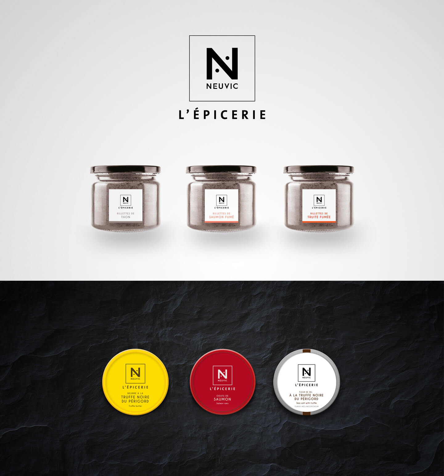 Neuvic L'Épicerie packaging nouvelle gamme