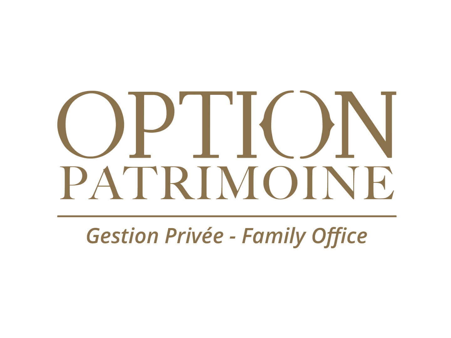 Novo création logo pour Option Patrimoine