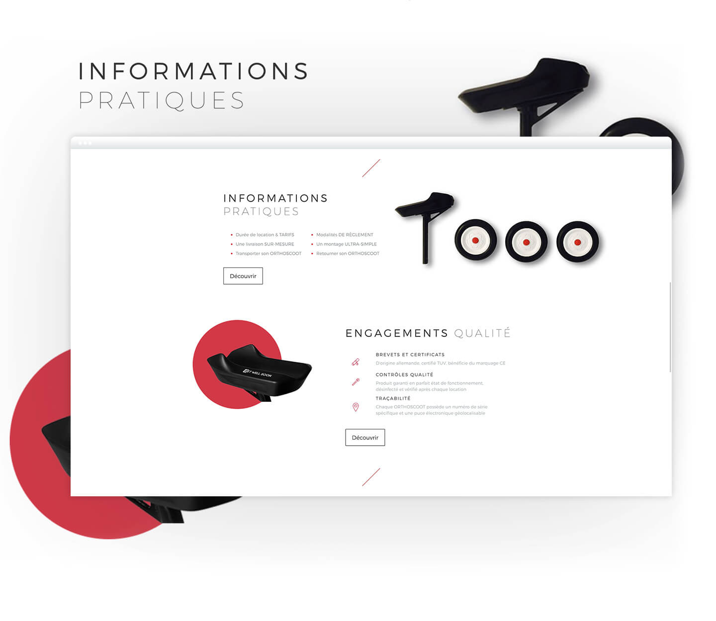 Novo création Site internet pour la marque Orthoscoot