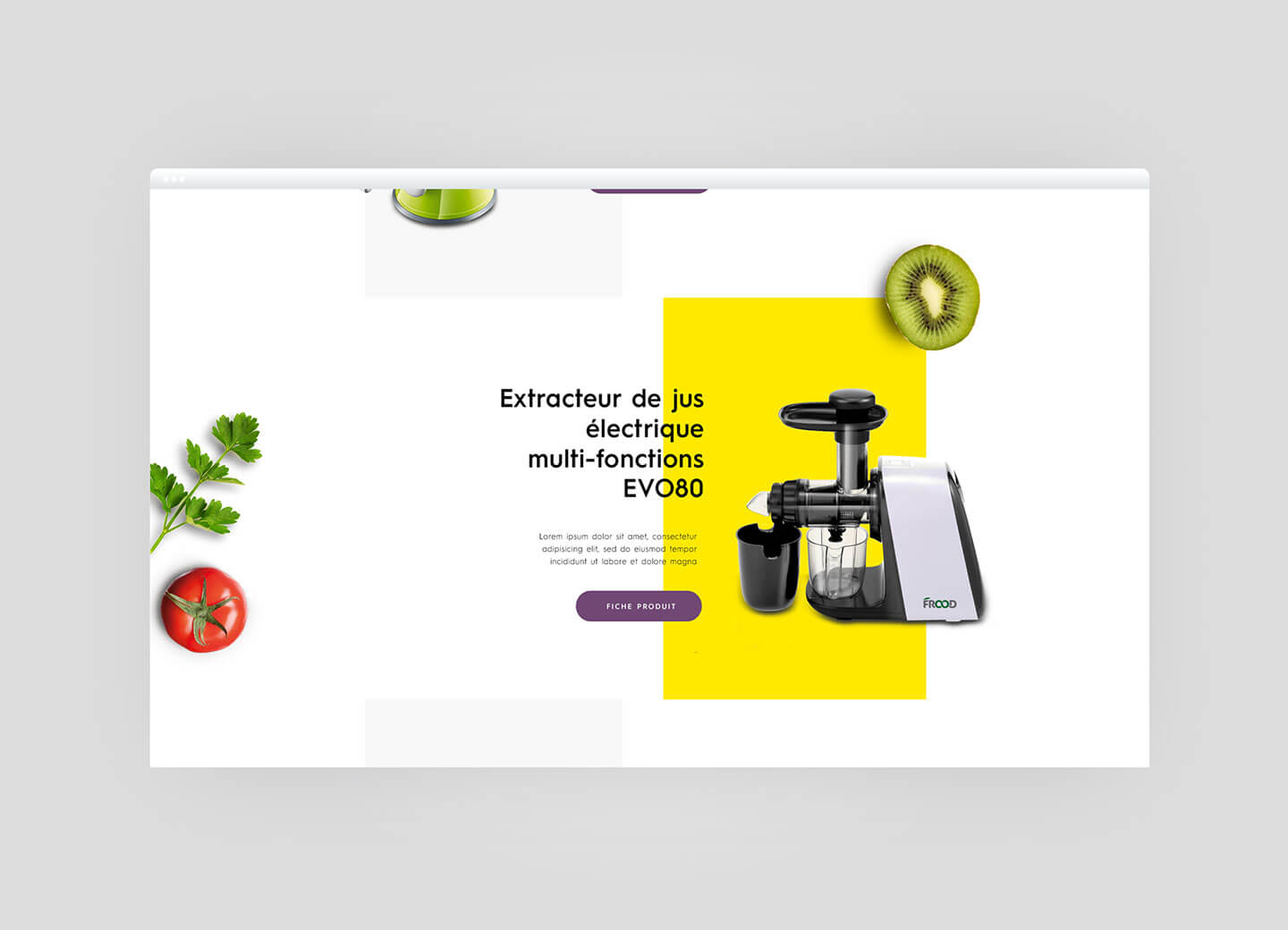 Novo webdesign de la marque Frood
