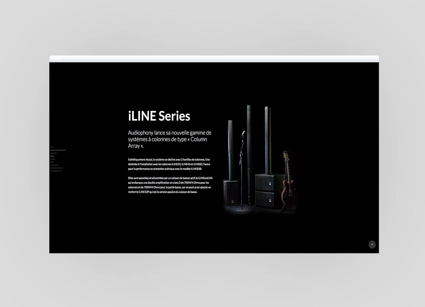 Novo webdesign Iline Series