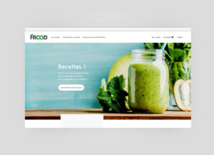 Agence Novo création site internet de la marque Frood