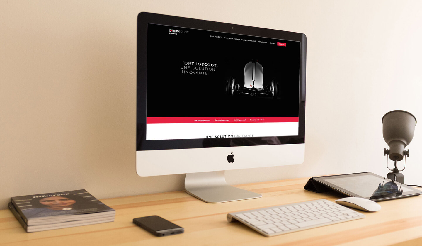 Novo création site internet pour la marque Orthoscoot