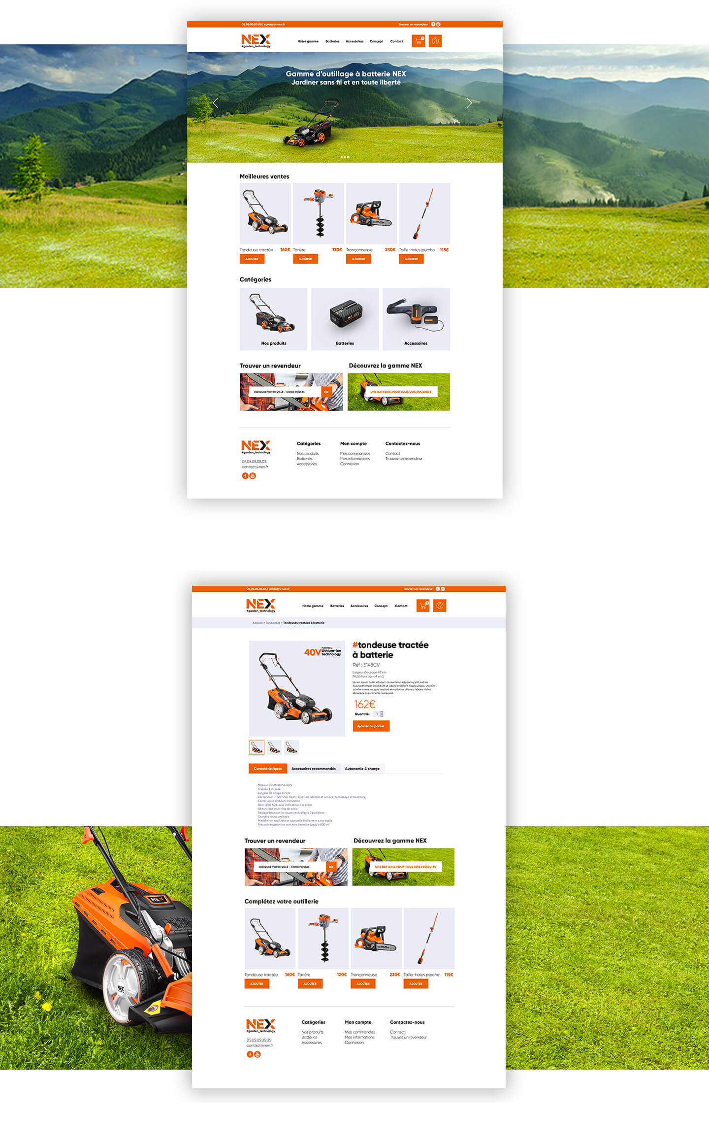 Nex réalisation du webdesign