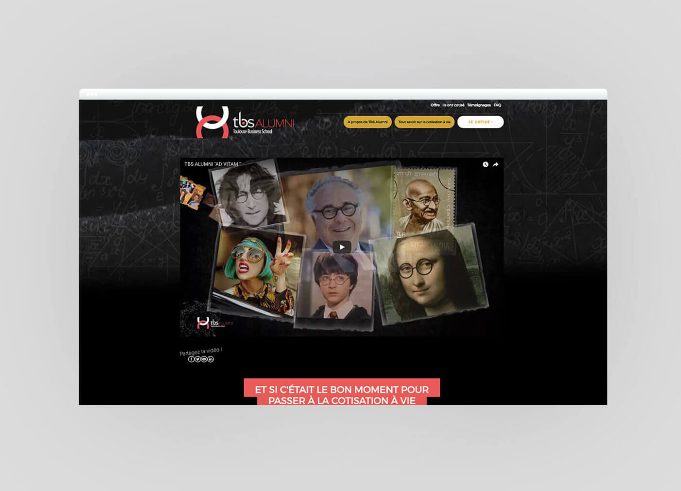 Page site internet