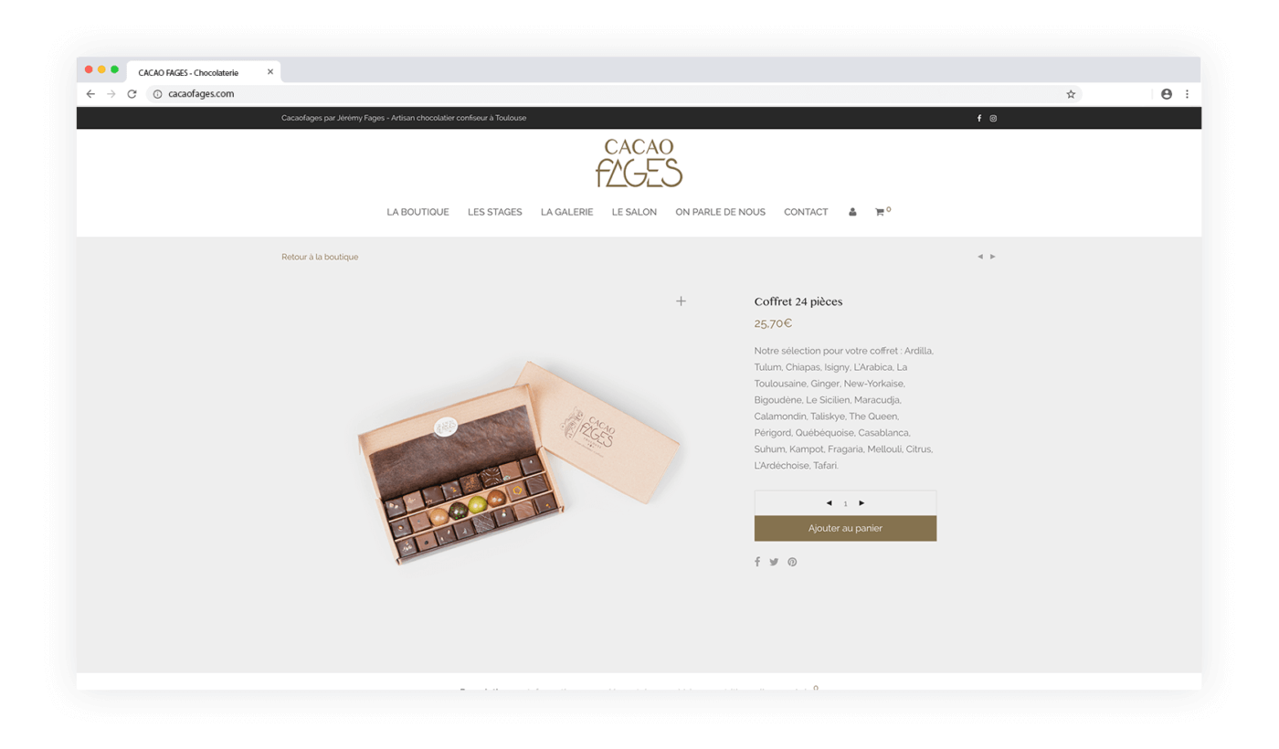 Page site web