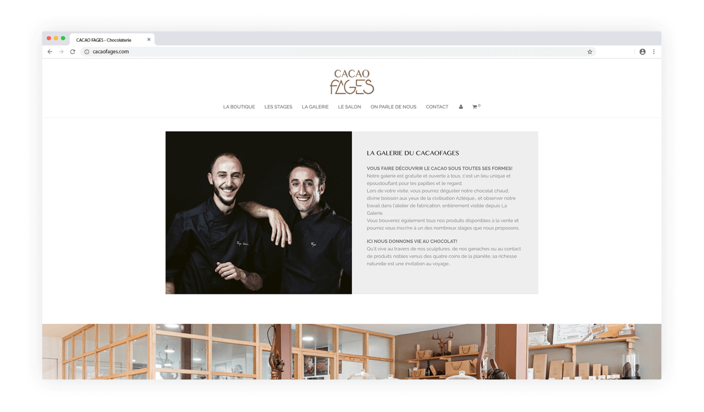Page site web