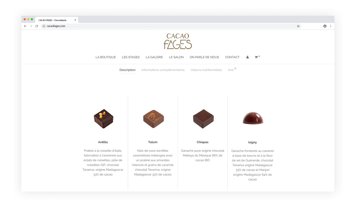 Page site web