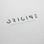 Logo sur papier "Origine"